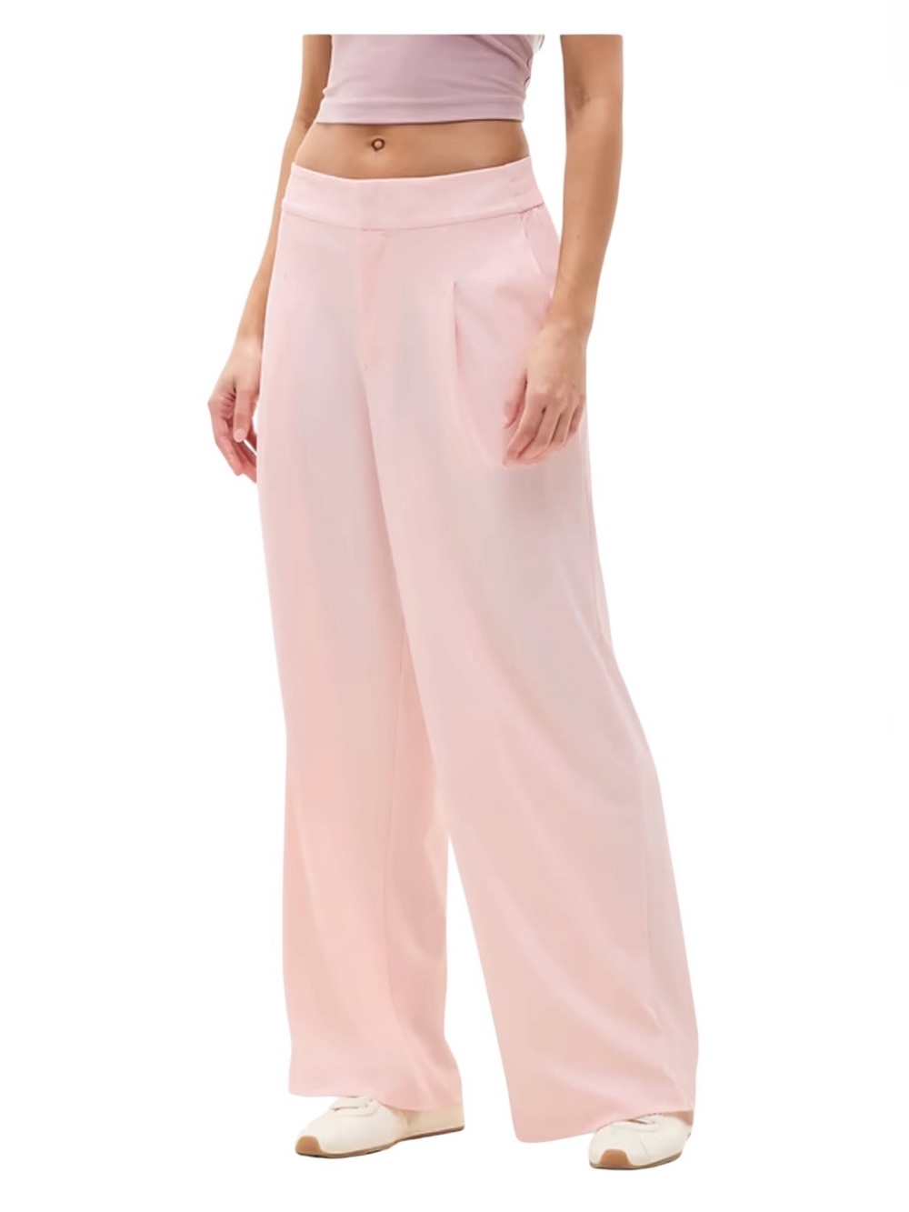 NWT- Athleta Pinnacle High Rise Trouser Pants Pink Sand Size 8